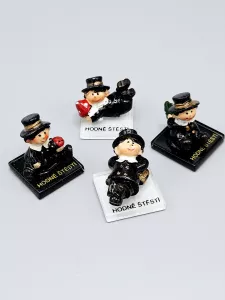 Kominík postavička sleněná | pohodář, s muchomůrkou, s beruškou, se čtylístkem