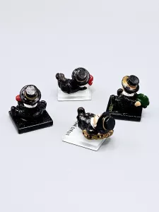 Kominík postavička sleněná