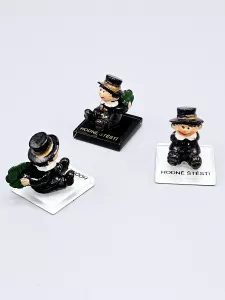 Kominík postavička sleněná