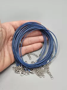 Voskovaná šňůrka tmavě modrá