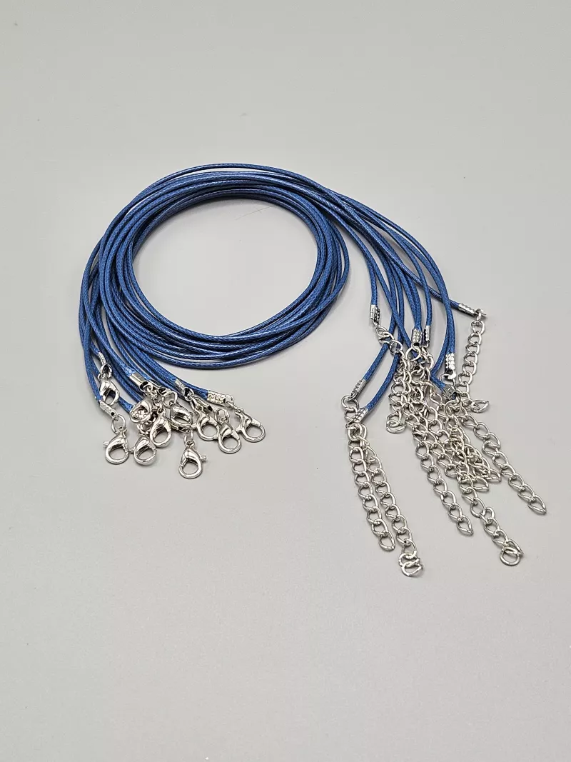 Voskovaná šňůrka tmavě modrá