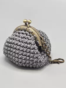 Mini vintage taštička - pěněženka - šedá