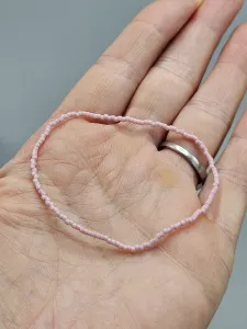 Miyuki Delica náramek - odstín starorůžová 16 - 18 cm