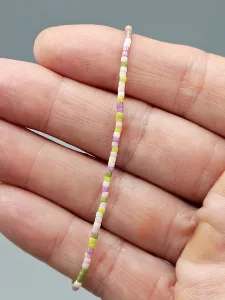 Miyuki Delica náramek shamballa - odstín jarní 16 - 19 cm