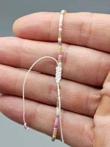 Miyuki Delica náramek shamballa - odstín jarní 16 - 19 cm