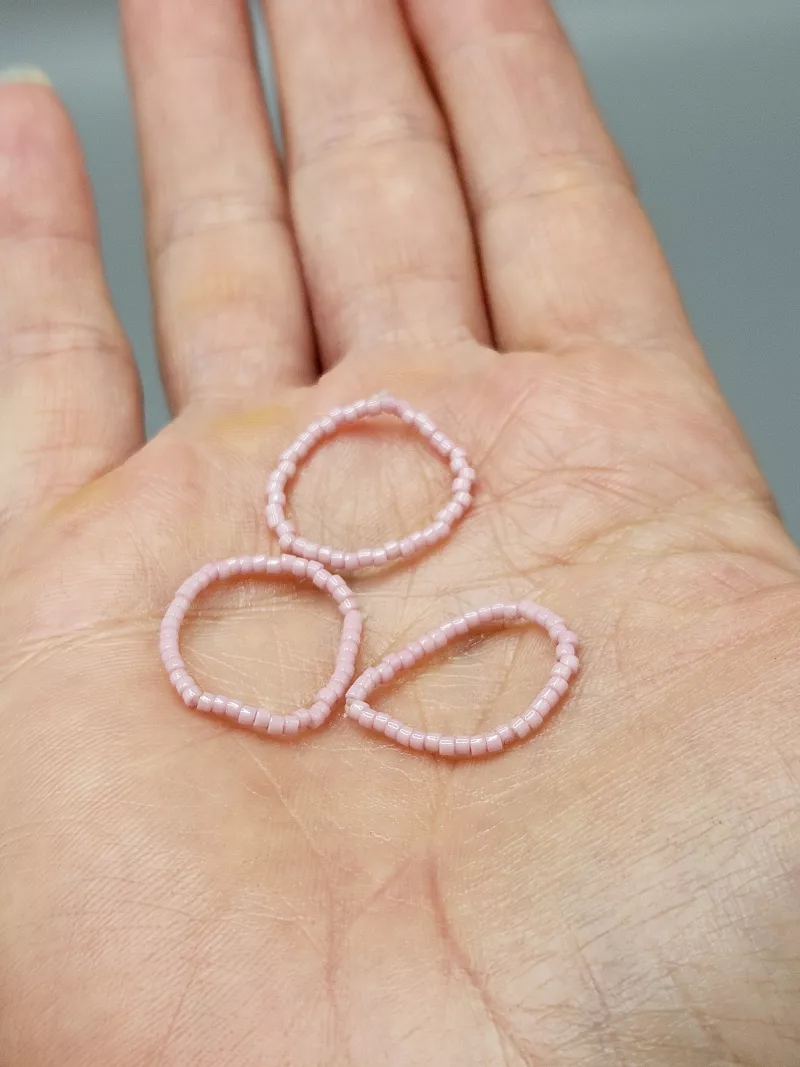 Miyuki Delica prsten - odstín starorůžová