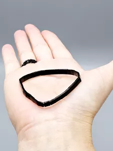 Miyuki Tila náramek - odstín černá lesklá 16 - 19 cm