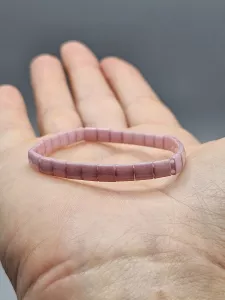 Miyuki Tila náramek - odstín růžová 16 cm