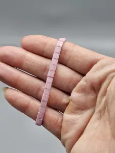 Miyuki Tila náramek - odstín růžová 16 cm