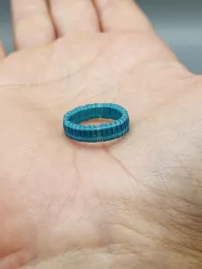 Miyuki Tila prsten - odstín matná tyrkysová AB Miyuki Tila prsten - odstín matná tyrkysová AB