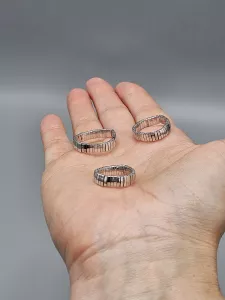 Miyuki Tila prsten - odstín stříbrná lesklá Miyuki Tila prsten - odstín stříbrná lesklá