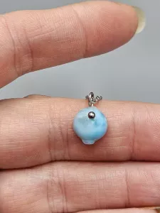 Náhrdelník Larimar AA - přívěsek nepravidelného tvaru 2