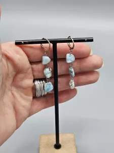 Náušnice Larimar troml 1 Náušnice Larimar troml 1