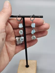 Náušnice Larimar troml 1 Náušnice Larimar troml 1