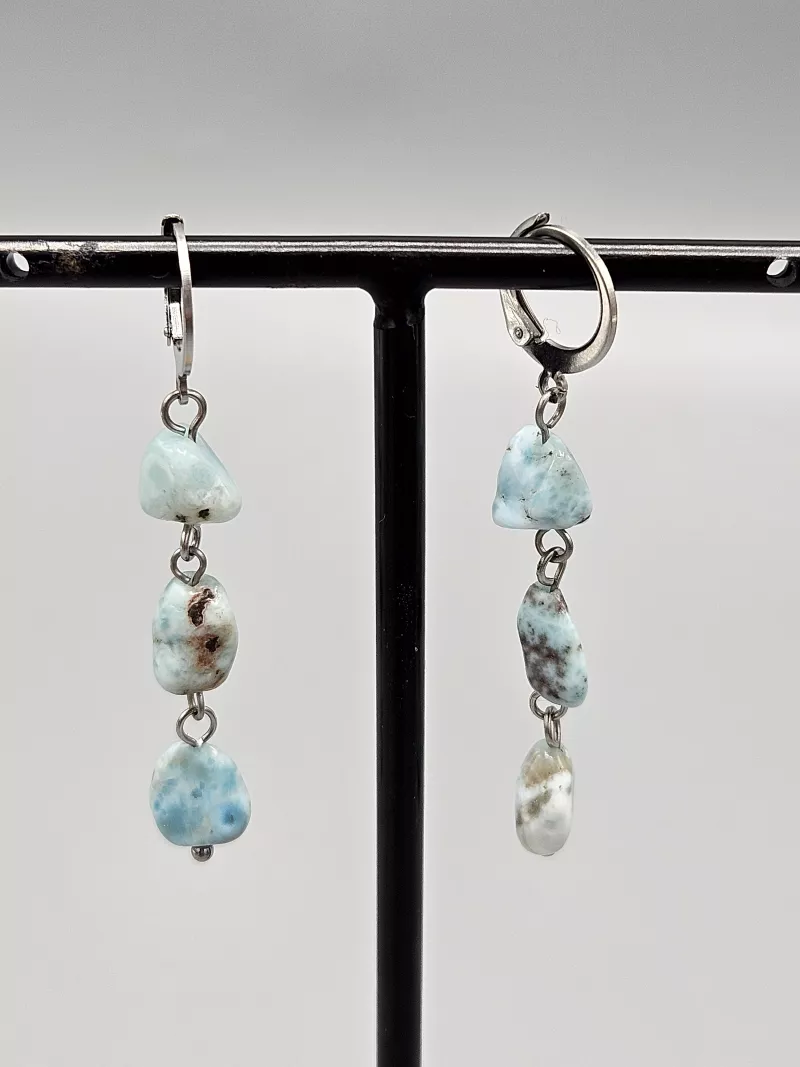 Náušnice Larimar troml 1