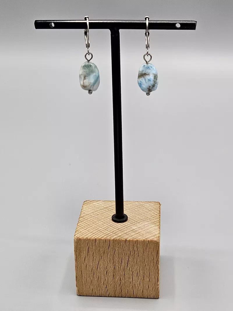 Náušnice Larimar troml 5