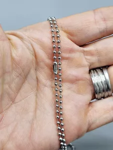 Ocelový řetízek armádní (0,2 x 70 cm)