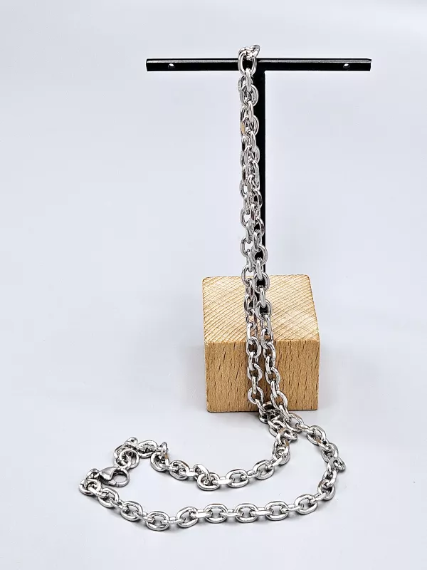 Ocelový řetízek lesklý (0,6 x 55 cm)