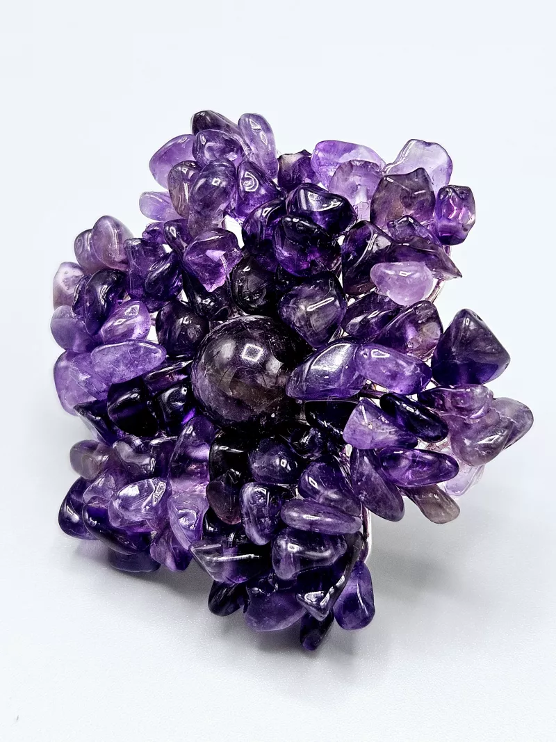 Prsten Ametyst květina