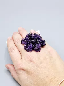 Prsten Ametyst květina