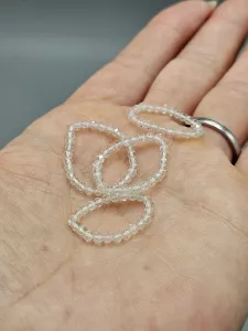 Prsten Křišťál 2-3 mm fazetovaný