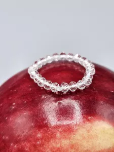 Prsten Křišťál 2-3 mm fazetovaný