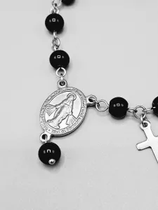 Desátek na ruku - černé perle 6 mm