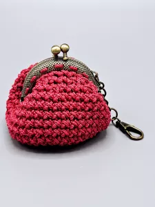 Mini vintage taštička - pěněženka - červená