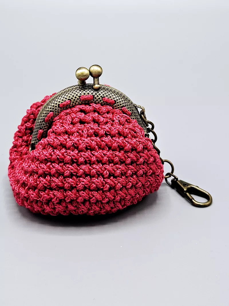 Mini vintage taštička - pěněženka - červená