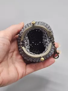 Mini vintage taštička - pěněženka - šedá