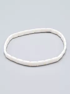 Miyuki Tila náramek - odstín smetanovo broskvová 17 cm