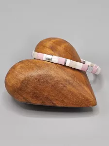 Miyuki Tila náramek - odstín stříbrno růžový 16,5 cm