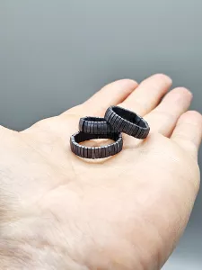 Miyuki Tila prsten - odstín antracitová matná