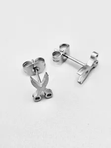 Ocelové náušnice - Nůžky