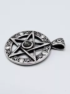 Ocelový přívěsek - Pentagram