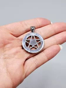 Ocelový přívěsek - Pentagram