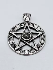 Ocelový přívěsek - Pentagram