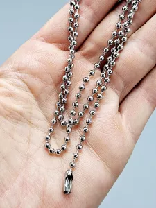 Ocelový řetízek armádní (0,3 x 60 cm)