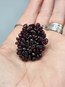 Originální prsten Granát oválný velký