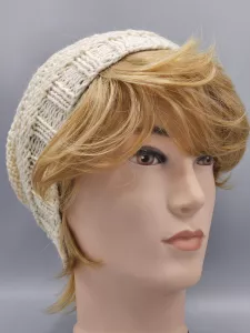 Ručně pletená merino čepice houmleska smetanová (56 - 64 cm)