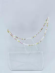 Miyuki Delica náramek na nohu shamballa - odstín jarní  | 20 - 34 cm, 25 - 39 cm