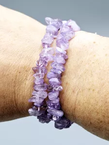 Náramek Ametyst lavender sekaný Náramek Ametyst lavender sekaný