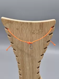 Náramek na nohu - oranžový se srdíčkem | 20 - 34 cm, 25 - 39 cm