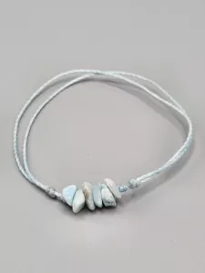 Provázkový náramek Larimar sekaný v modré (17 - 26 cm) Provázkový náramek Larimar sekaný v modré (17 - 26 cm)