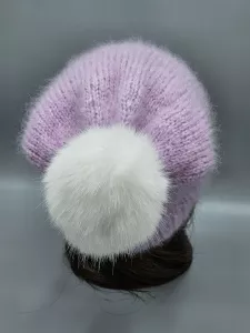 Ručně pletená čepice světle fialová dámská velikost (56 - 60 cm) Ručně pletená čepice světle fialová dámská velikost (56 - 60 cm)
