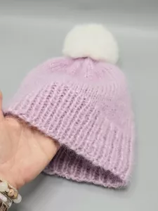 Ručně pletená čepice světle fialová dámská velikost (56 - 60 cm) Ručně pletená čepice světle fialová dámská velikost (56 - 60 cm)
