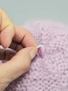 Ručně pletená čepice světle fialová dámská velikost (56 - 60 cm) Ručně pletená čepice světle fialová dámská velikost (56 - 60 cm)